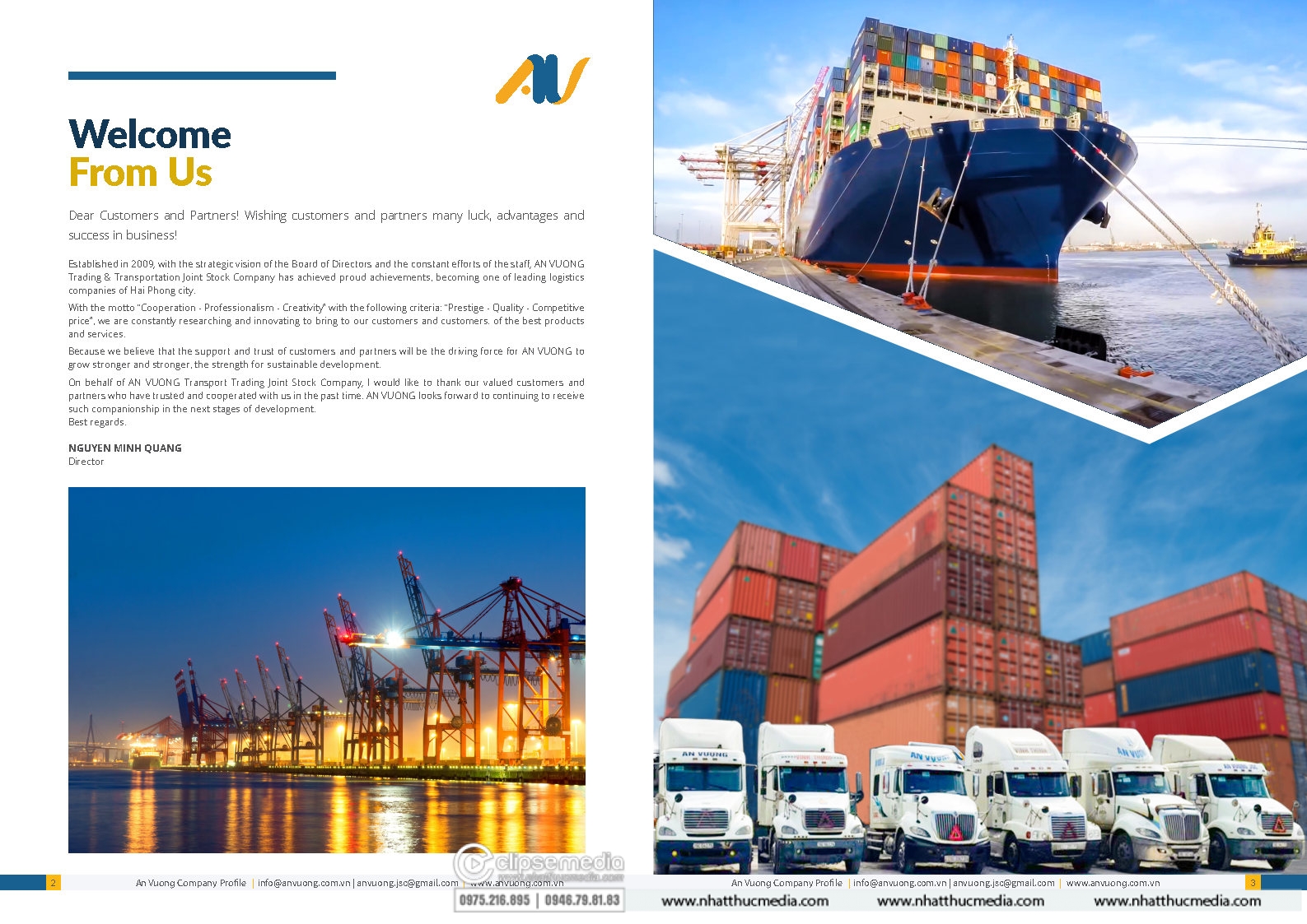 Thiết kế Profile công ty An Vượng