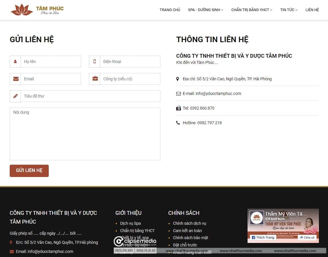 thiết kế web tại hải phòng