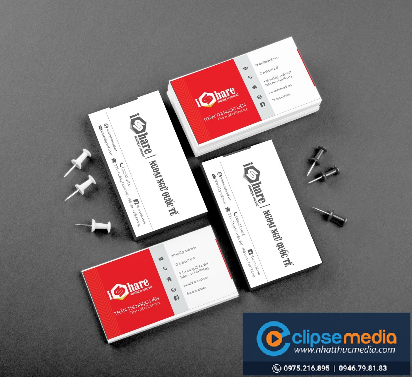 Một mẫu thiết kế card visit