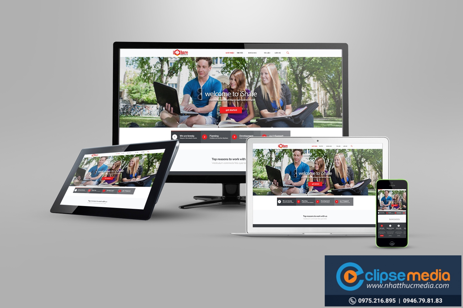 giao diện web đa nền tảng