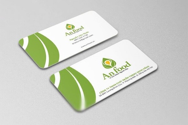 Mẫu card visit thiết kế bo tròn góc