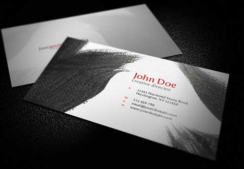 Không gian trắng (trống) của card visit